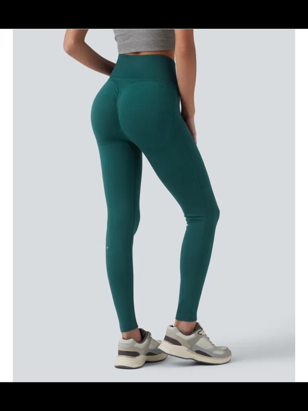 HALARA High-Waist Seamless Teal-Green Leggings
